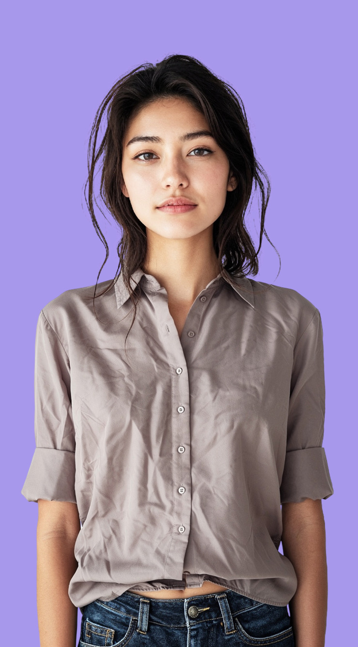 COS Women's Button-Down Shirt in Dusty Mauve